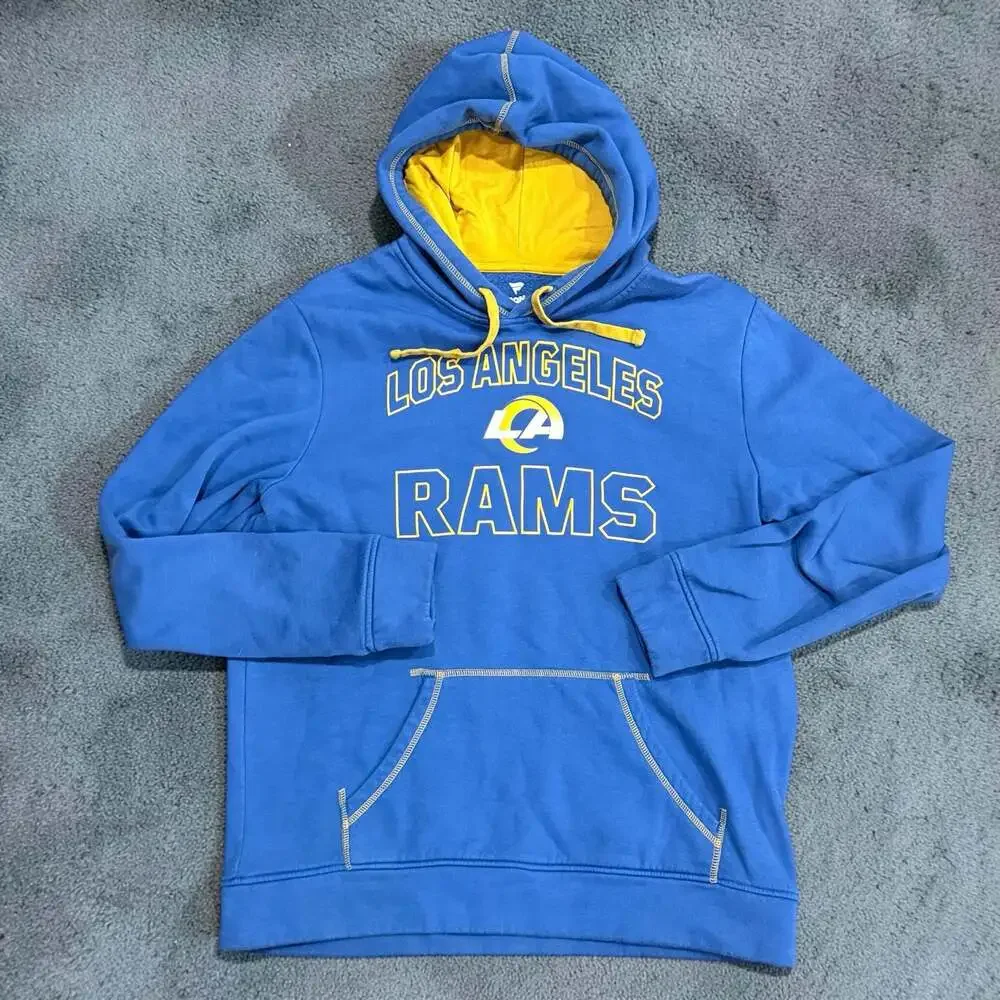 Men's Fanatics Royal Los Angeles Rams Tiebreaker Pullover Hoodie
